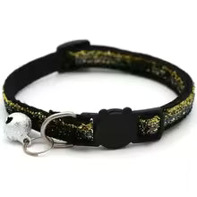 Verstellbares Buntes Katzenhalsband mit Glocke für Haustiere