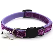 Verstellbares Buntes Katzenhalsband mit Glocke für Haustiere