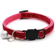 Verstellbares Buntes Katzenhalsband mit Glocke für Haustiere