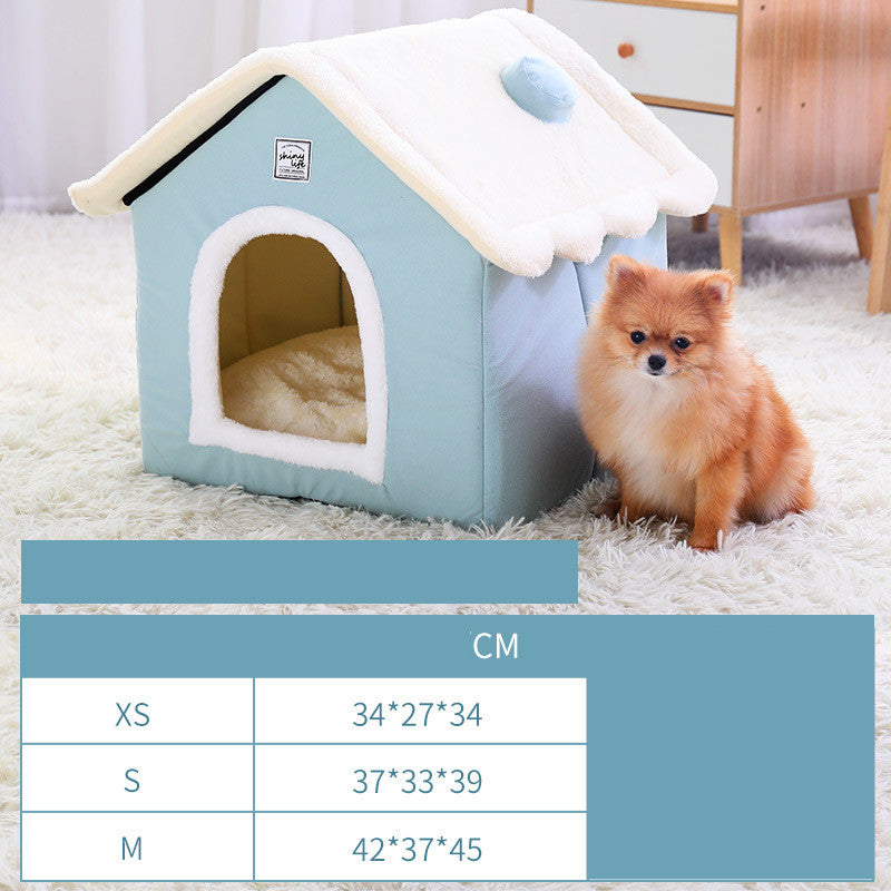 Warme Geschlossene Hundehütte für Haustiere